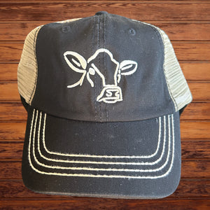 Embroidered Cow Hat