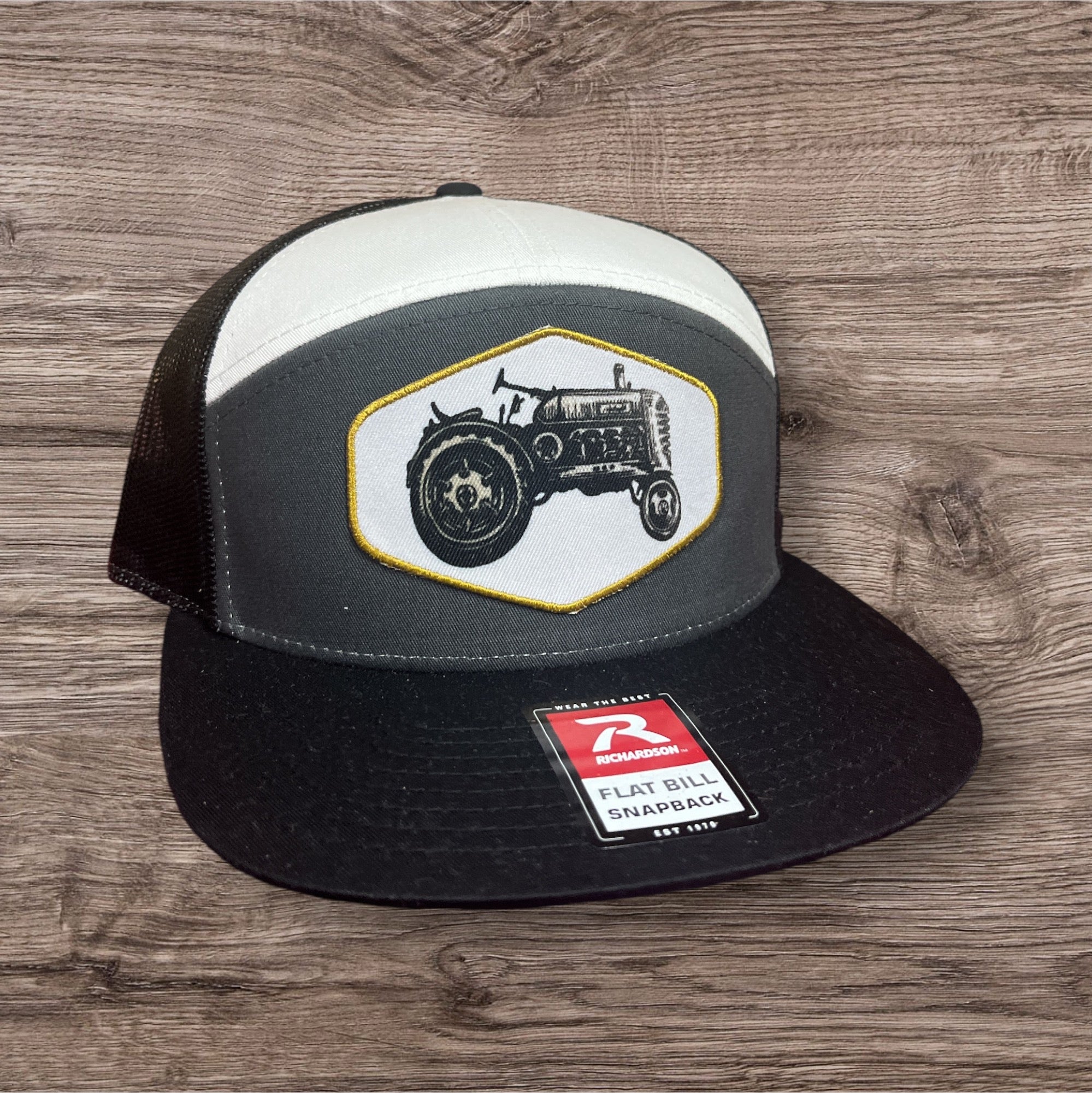 Flat Bill Tractor Patch Hat