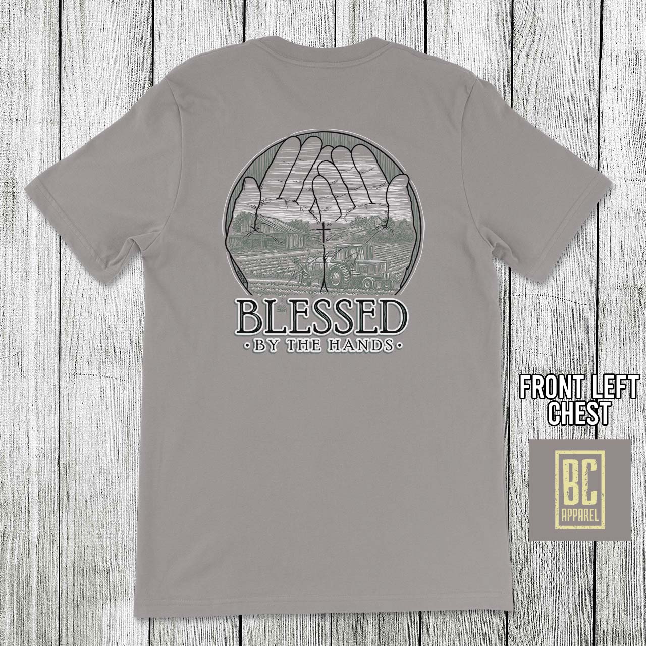 Blessed by the Hands Short Sleeve Grey No Pocket