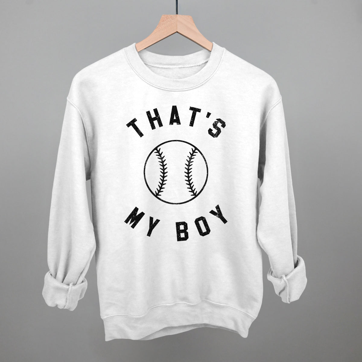 ShirtsBySarah Women's Baseball T Shirt That's My Boy Shirts Baseball Mom Tee Son Tshirt Large / Charcoal